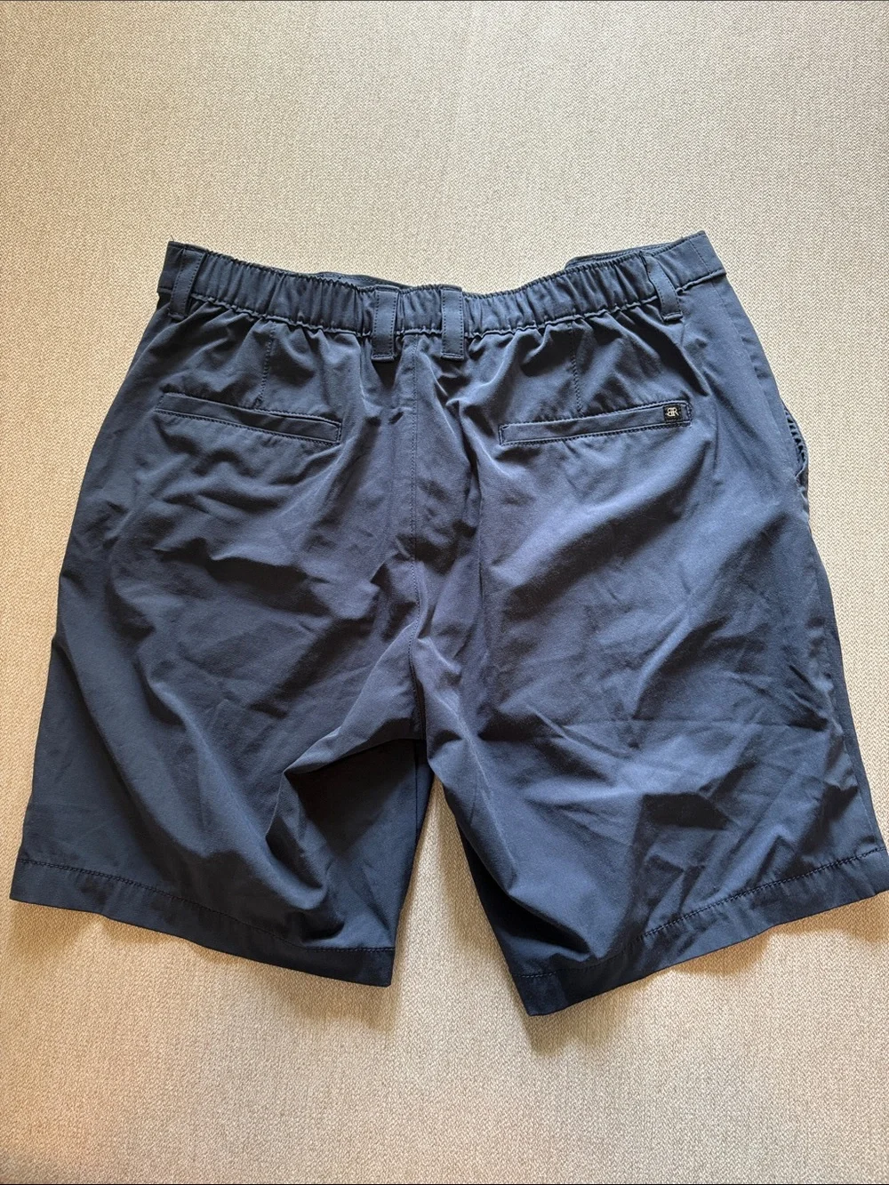 Banana Republic Navy Flat-Front Performance Shorts